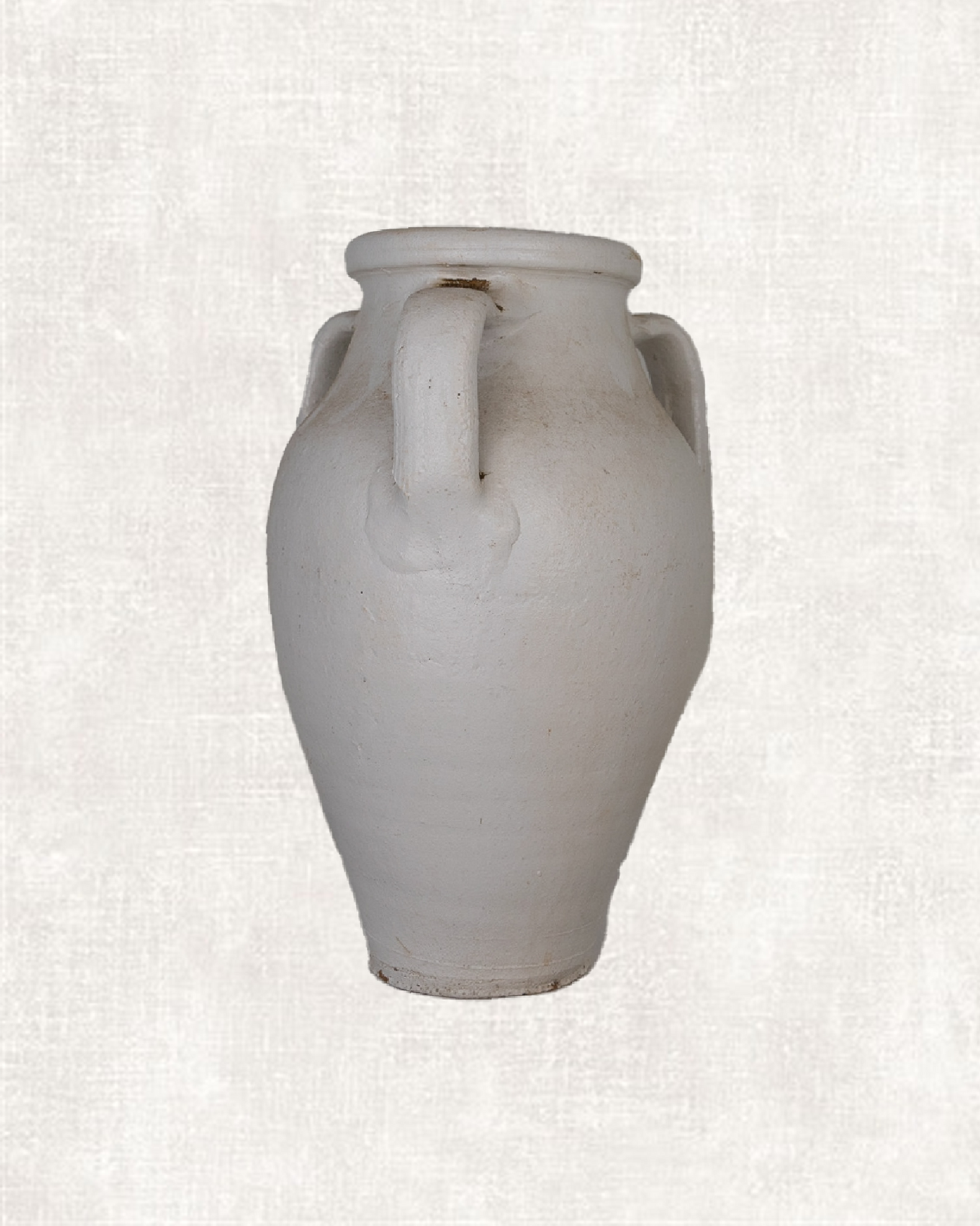 Griekse terracotta vaas wit