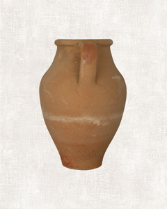 Anatolische terracotta vaas met greep